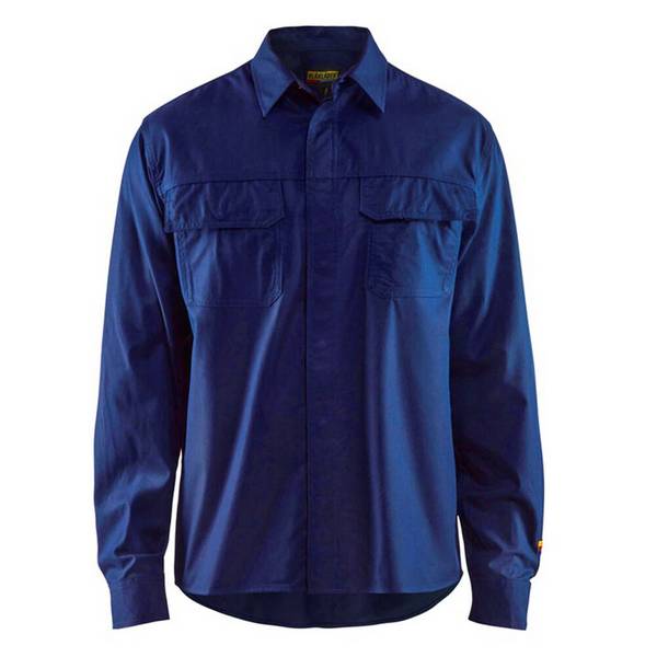 Chemise de travail flanelle Blaklader ignifugé Marine 3XL