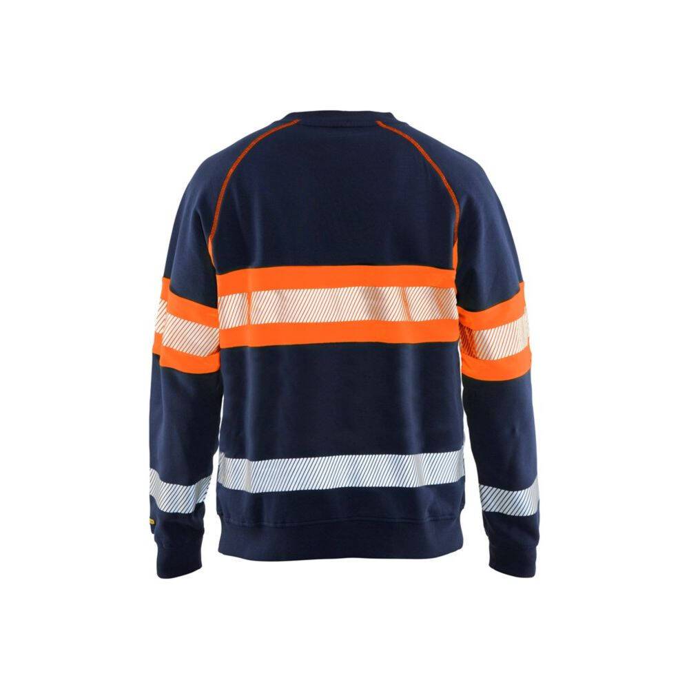 Sweat-shirt haut visibilité Blaklader Marine / Orange XS-1
