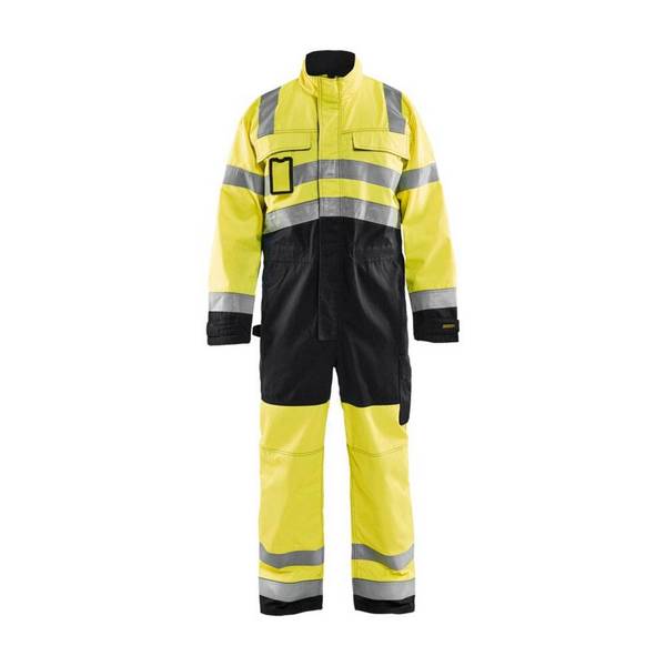 Combinaison haute visibilité Blaklader polycoton Jaune / Noir 52