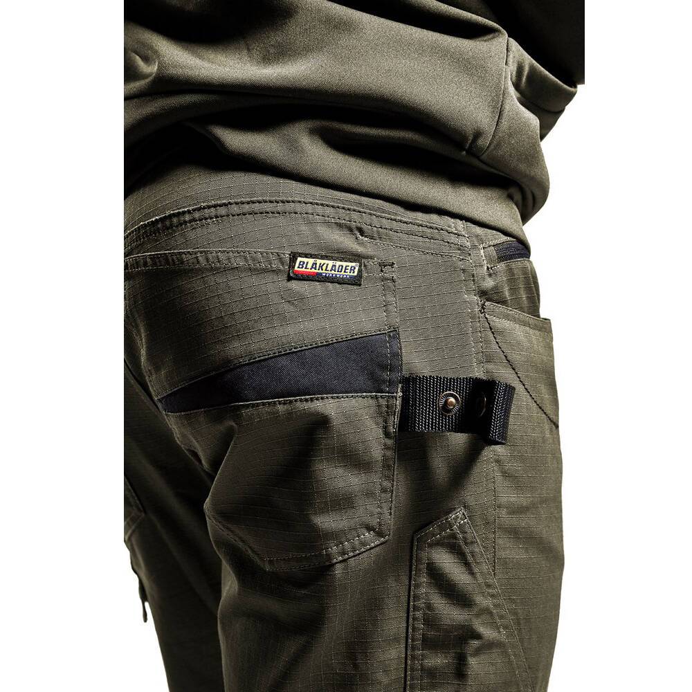 Short de travail Blaklader Ripstop Vert Olive / Noir 48-4