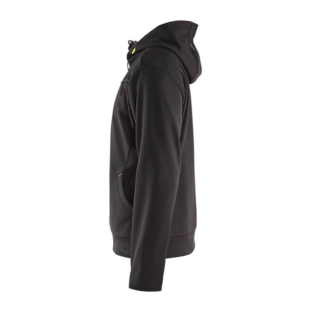 Sweat shirt à capuche Blaklader zippé contrast Noir / Jaune L-2