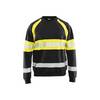 Sweat-shirt haut visibilité Blaklader Noir / Jaune XXL