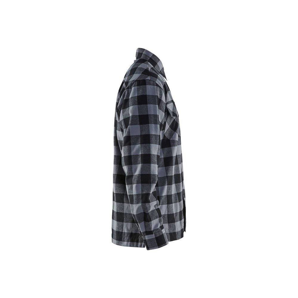 Chemise de travail matelassée Blaklader flannelle doublée Gris / Noir 4XL-2