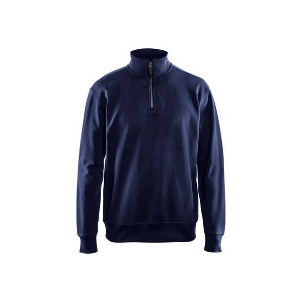 Sweat col camionneur Blaklader 100% coton Marine 3XL