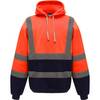 Sweat-shirt à capuche haute visibilité femme Yoko catégorie 3 Orange / Marine XL