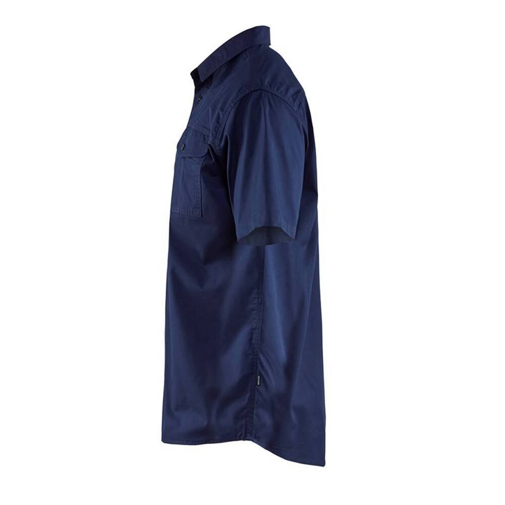 Chemise twill Blaklader Homme manches courtes Marine 3XL-2