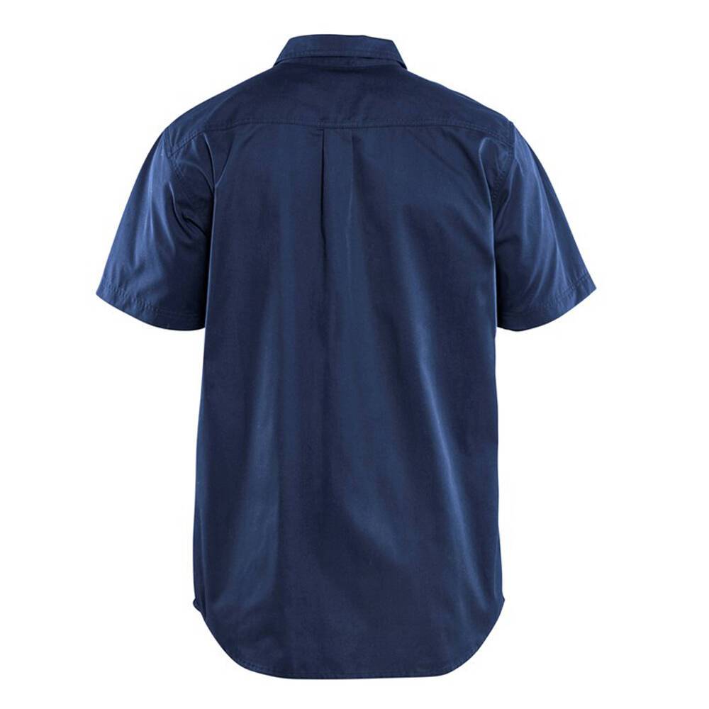 Chemise twill Blaklader Homme manches courtes Marine 3XL-3
