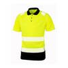 Polo de sécurité HV recyclé RESULT Jaune / Noir S - M
