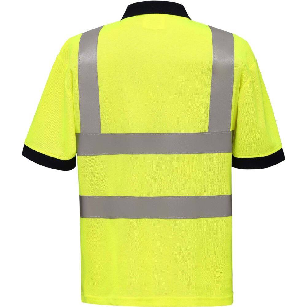 Polo haute visibilité manches courtes Yoko HI VIZ Jaune Fluo XL-1