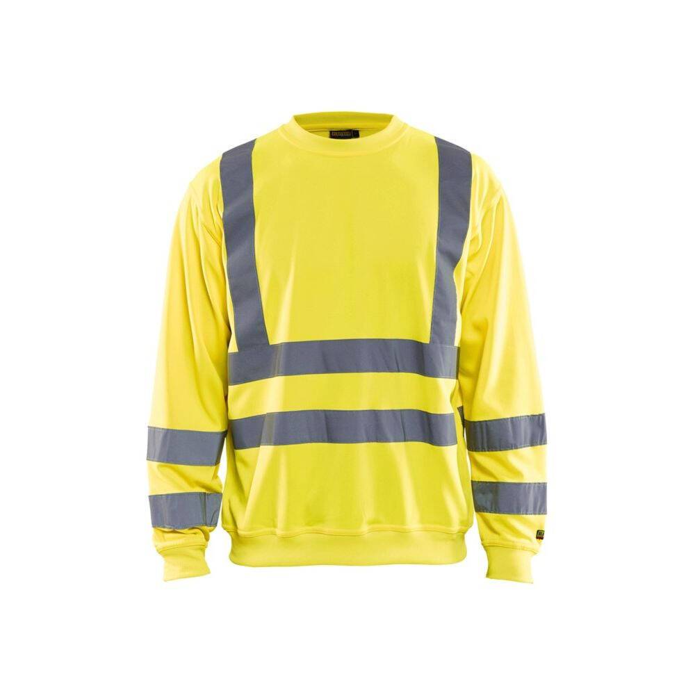 Sweat-shirt haute visibilité Blaklader col rond Jaune L-0