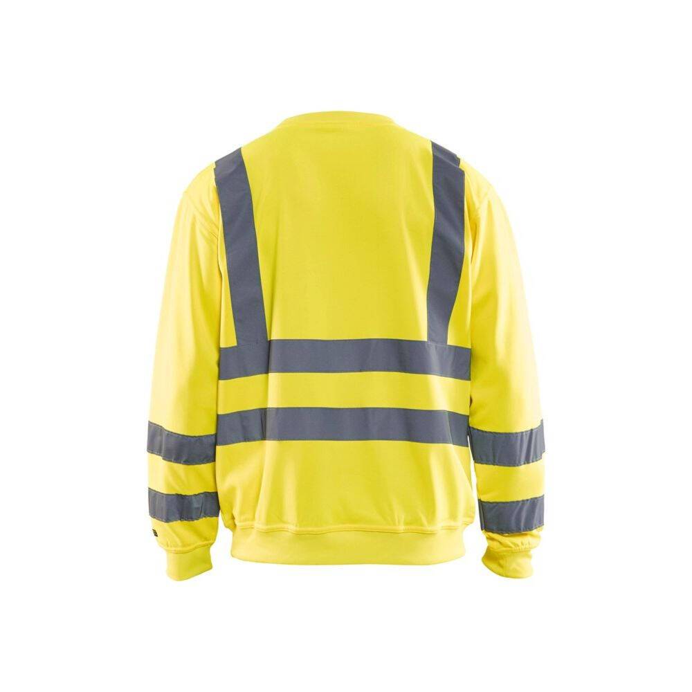 Sweat-shirt haute visibilité Blaklader col rond Jaune L-1