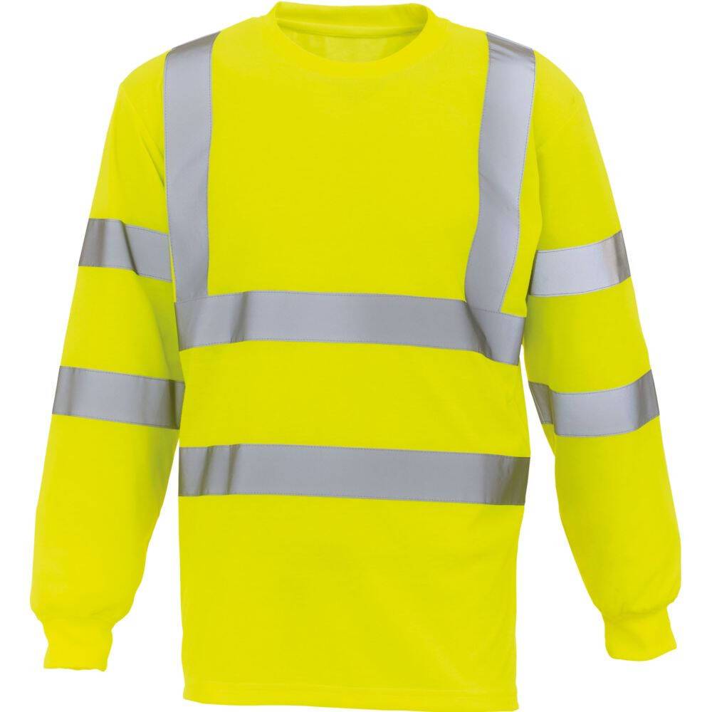 T-shirt manches longues haute visibilité Yoko HI VIZ Jaune Fluo M-0