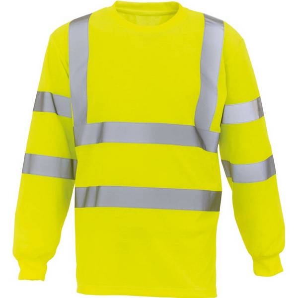 T-shirt manches longues haute visibilité Yoko HI VIZ Jaune Fluo 3XL