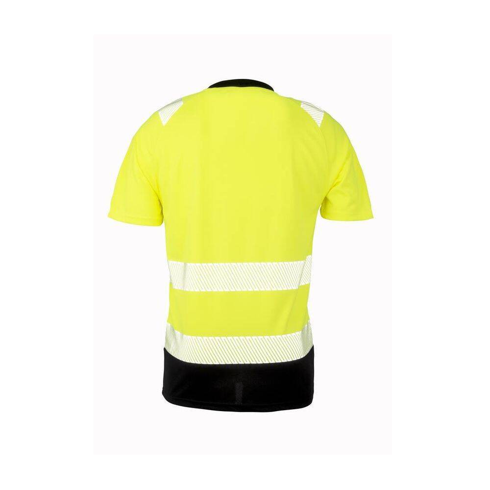 T-shirt haute visibilité en polyester recyclé Result Jaune Fluo S - M-1