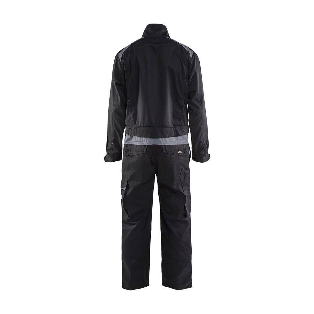 Combinaison de travail industrie Blaklader manches longues polycoton Noir Poches Grises 52-1