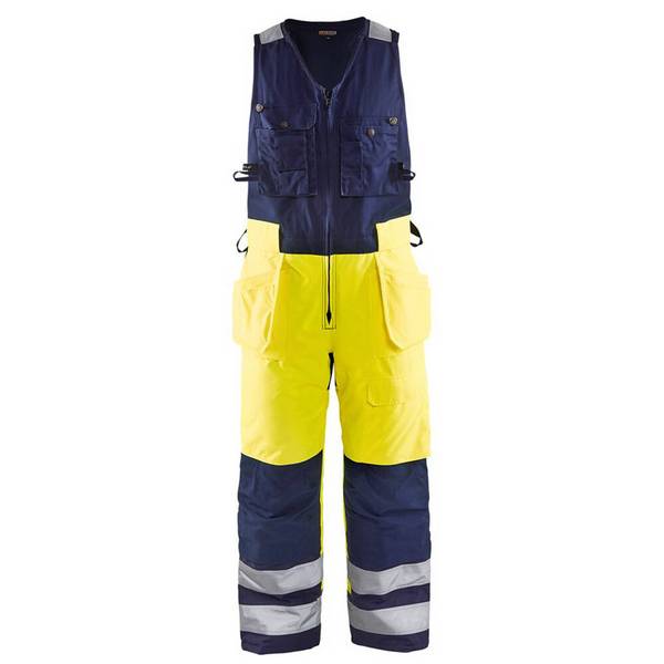 Combinaison imperméable haute visibilité sans manches Blaklader 100% polyester Jaune / Marine 54