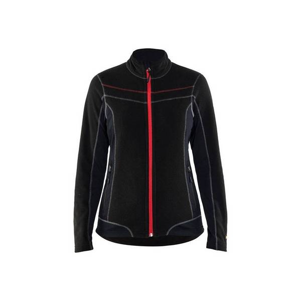 Veste micropolaire Femme Blaklader Noir / Rouge XL