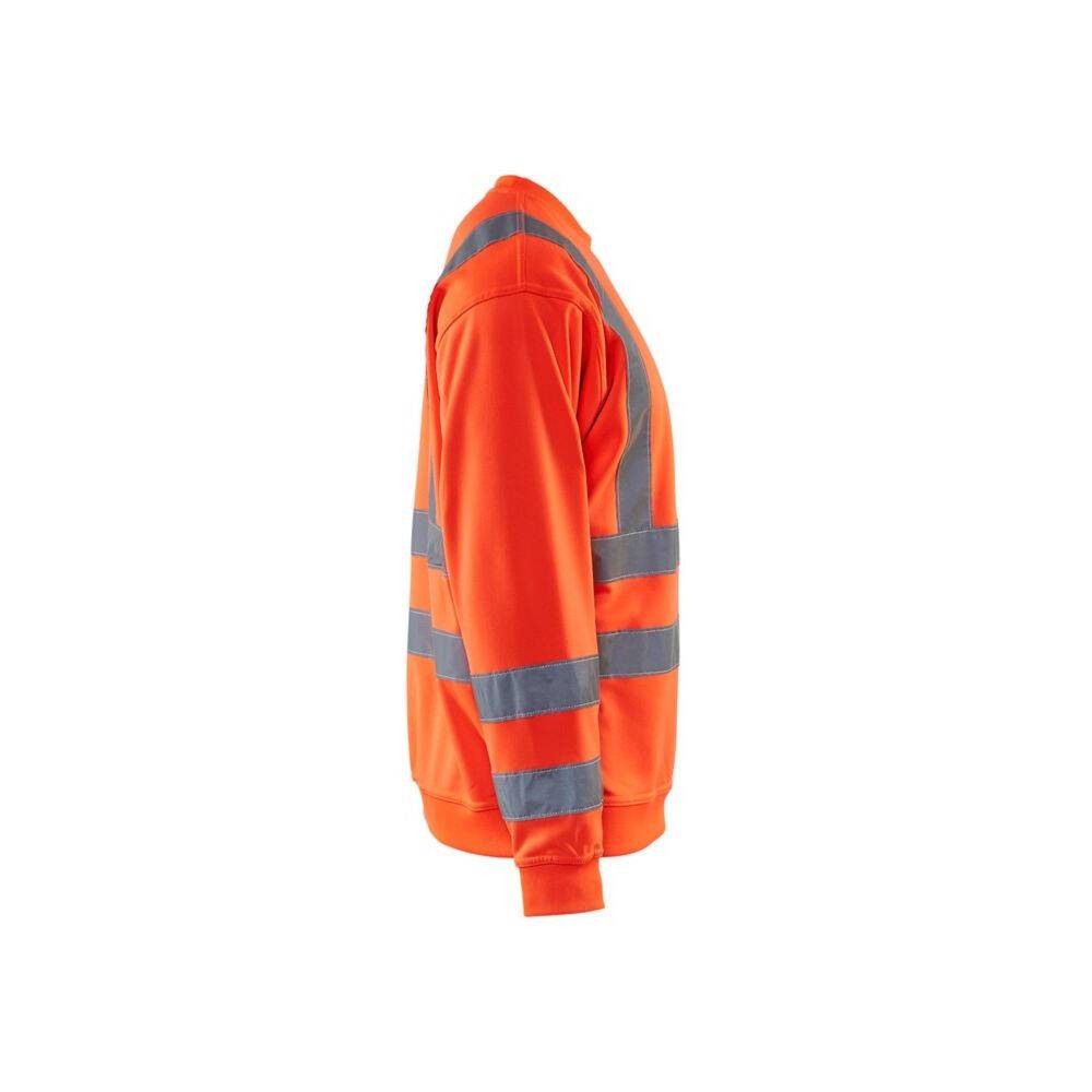 Sweat-shirt haute visibilité Blaklader col rond Rouge Fluo XXL-2