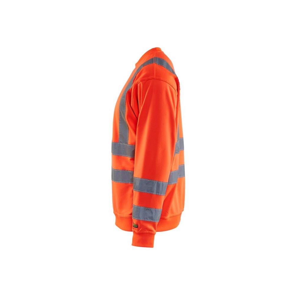Sweat-shirt haute visibilité Blaklader col rond Rouge Fluo XXL-3