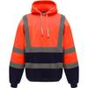Sweat-shirt à capuche haute visibilité femme Yoko catégorie 3 Orange / Marine XXL
