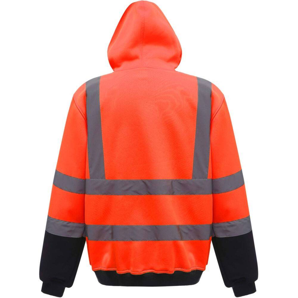 Sweat-shirt à capuche haute visibilité femme Yoko catégorie 3 Orange / Marine XXL-1