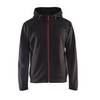 Sweat shirt à capuche Blaklader zippé contrast Noir / Rouge M