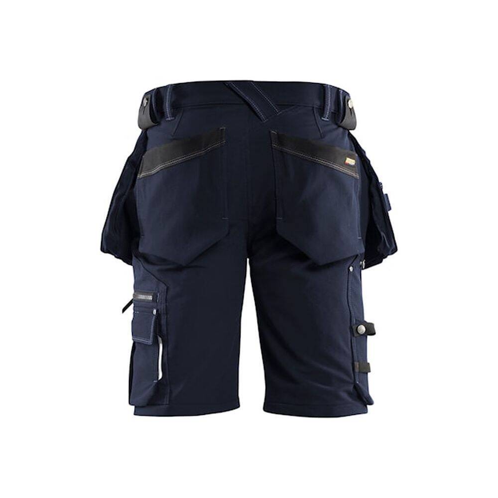 Short de travail artisan stretch 4D avec poches flottantes Blaklader X1900 Marine Foncé / Noir 48-1