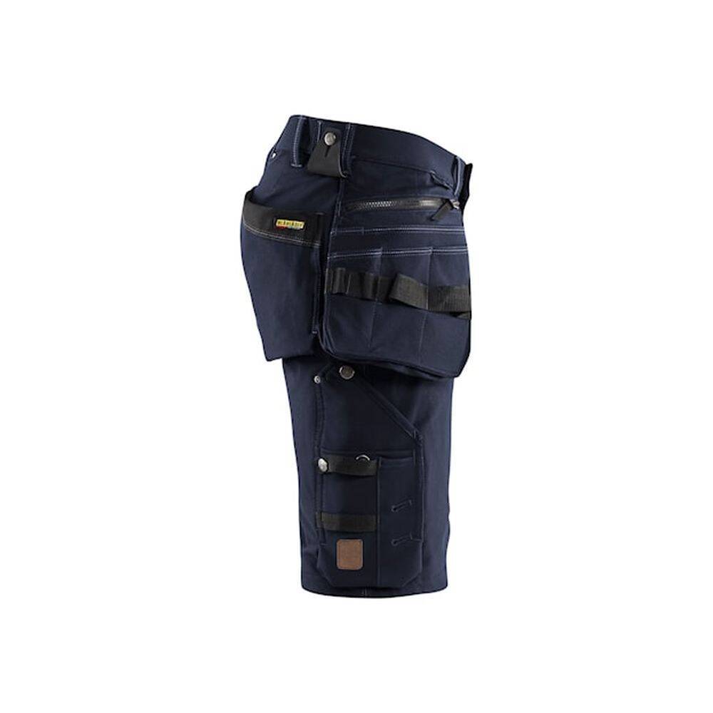 Short de travail artisan stretch 4D avec poches flottantes Blaklader X1900 Marine Foncé / Noir 48-2