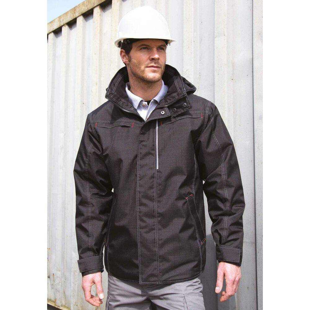 Parka de travail Result Robuste "Effet Denim" Noir M-2