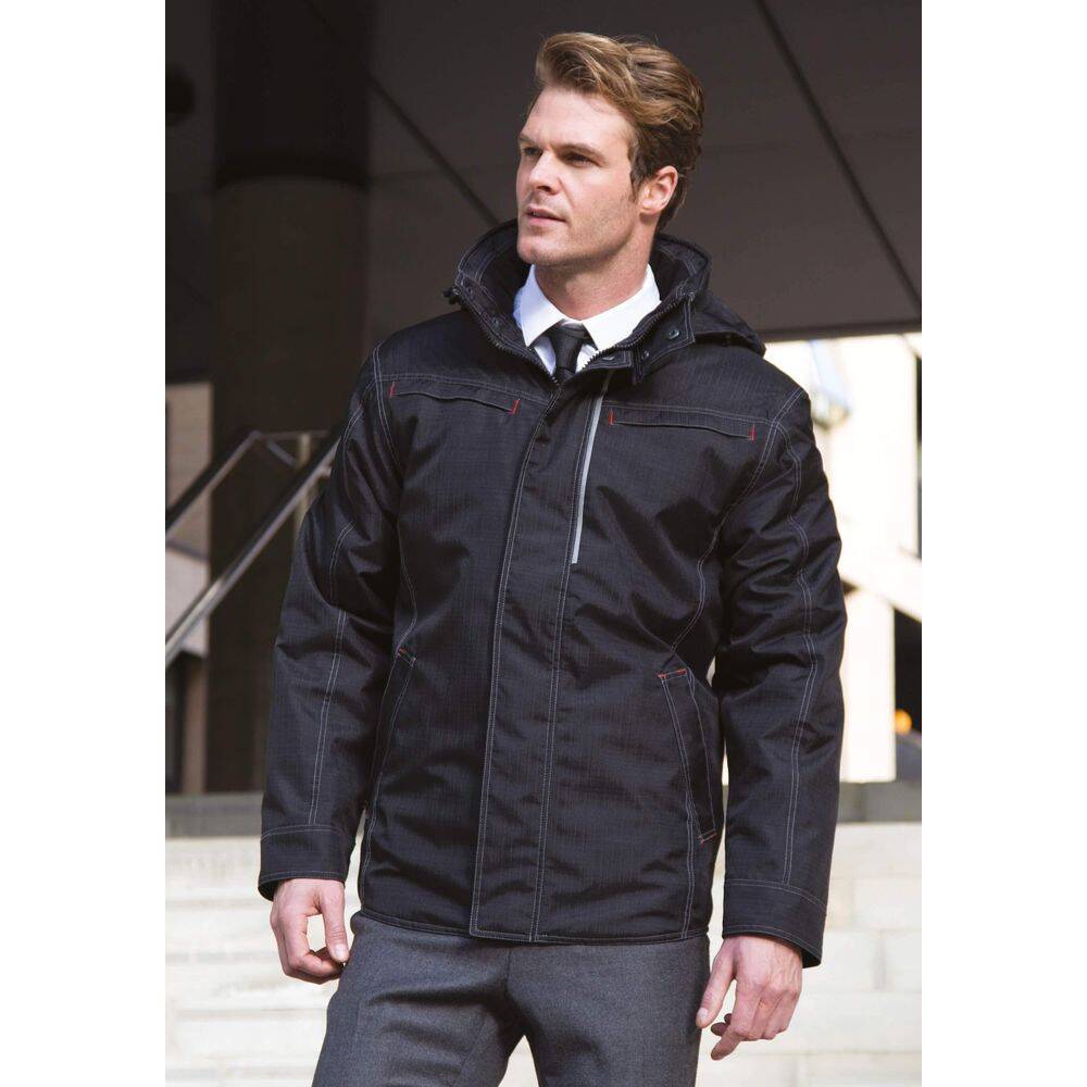 Parka de travail Result Robuste "Effet Denim" Noir M-3
