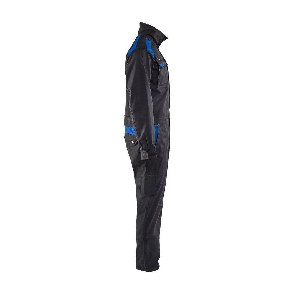 Combinaison de travail industrie Blaklader manches longues polycoton Noir Poches Bleues 42-2
