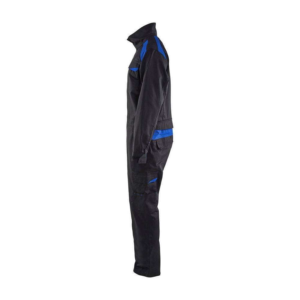 Combinaison de travail industrie Blaklader manches longues polycoton Noir Poches Bleues 42-3