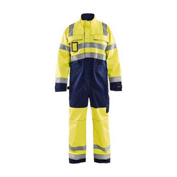 Combinaison haute visibilité Blaklader polycoton Jaune / Marine 46