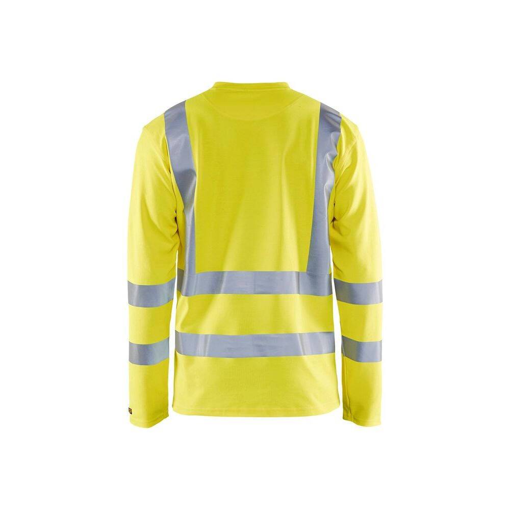 Tee shirt haute visibilité Blaklader manches longues Jaune 3XL-1