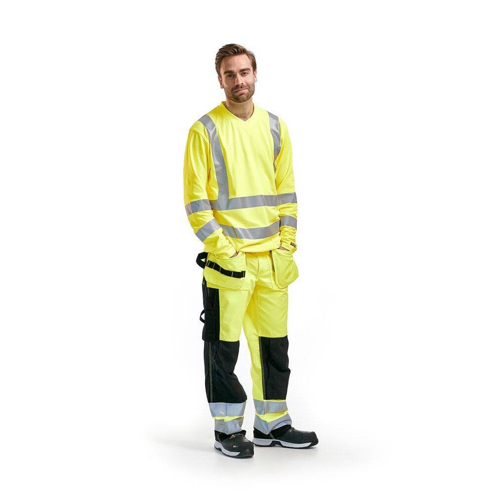 Tee shirt haute visibilité Blaklader manches longues Jaune 3XL-4