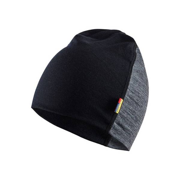 Bonnet Blaklader 100% LAINE MERINOS Gris / Noir Unique