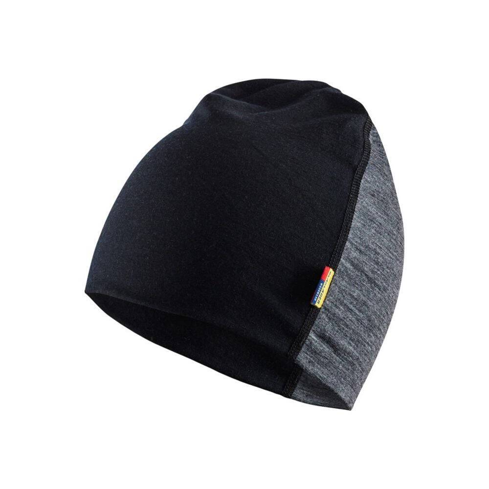 Bonnet Blaklader 100% LAINE MERINOS Gris / Noir Unique-0