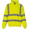 Sweat-shirt de travail col zippé haute visibilité Yoko Jaune XXL