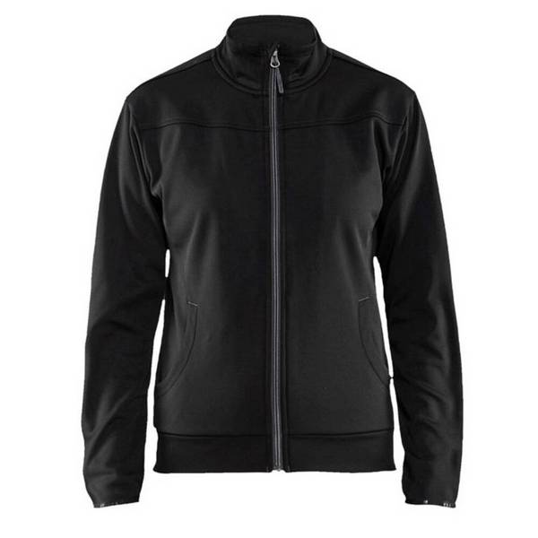 Sweat shirt zippé femme Blaklader Noir / Gris Foncé 3XL