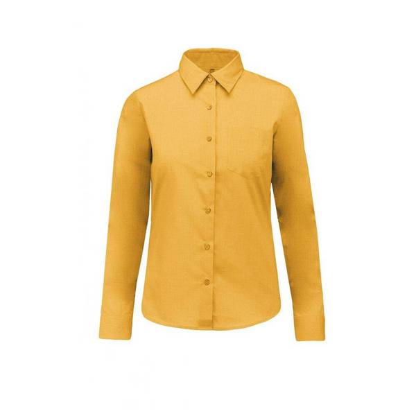 Chemise manches longues pour femme Kariban Jaune XXL