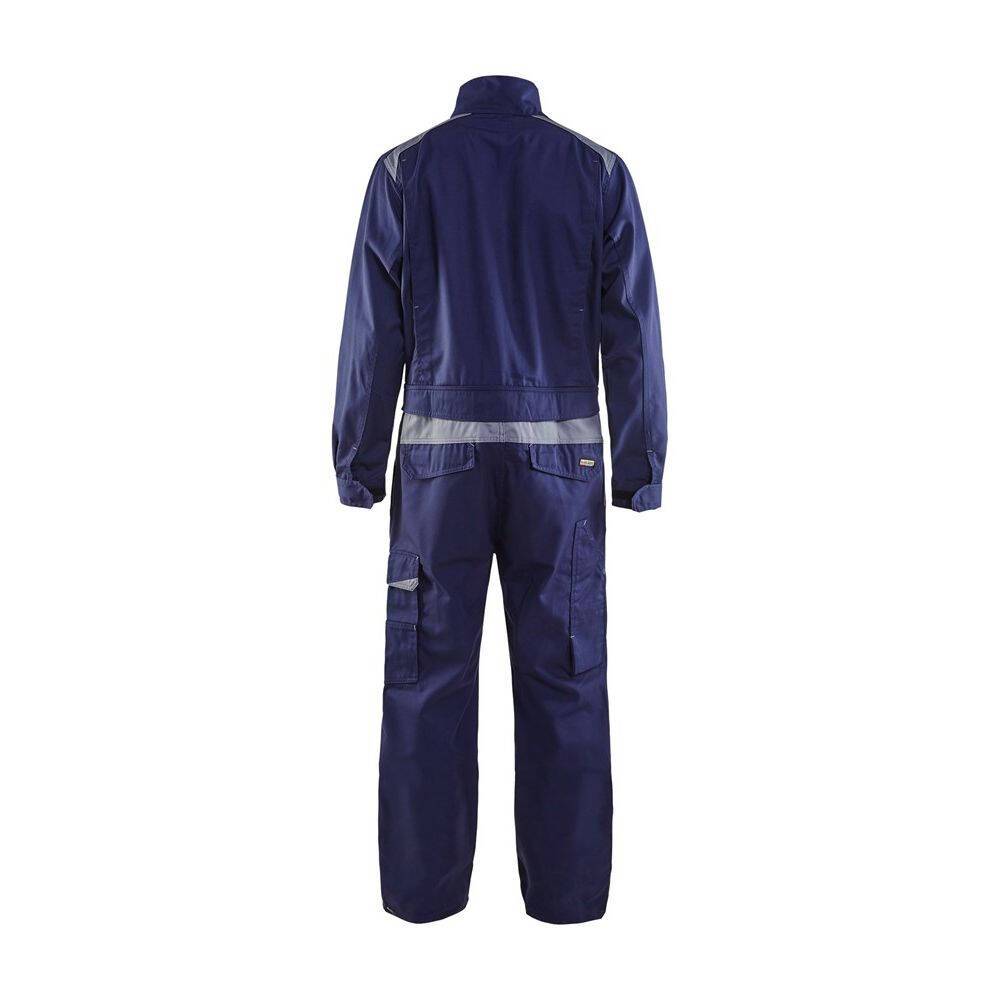 Combinaison de travail industrie Blaklader manches longues polycoton Marine Poches Grises 42-1