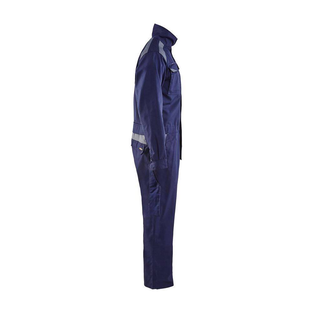 Combinaison de travail industrie Blaklader manches longues polycoton Marine Poches Grises 42-2