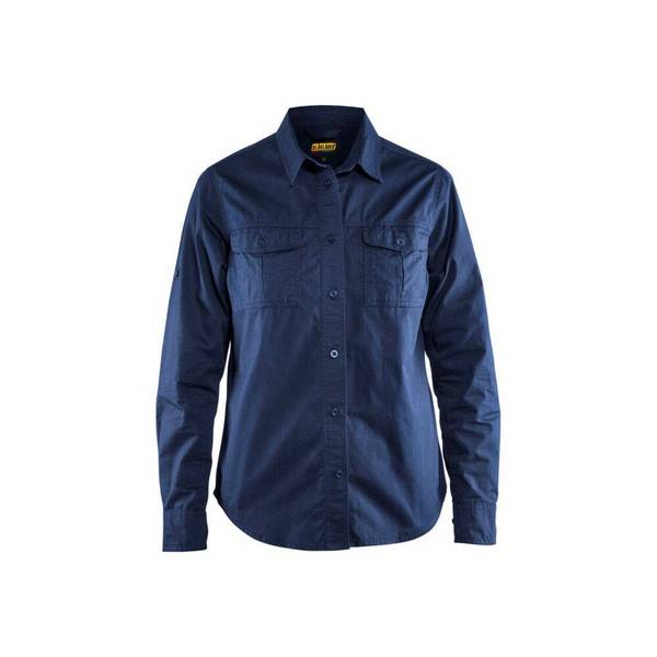 Chemise femme Blaklader twill 100% coton Marine M