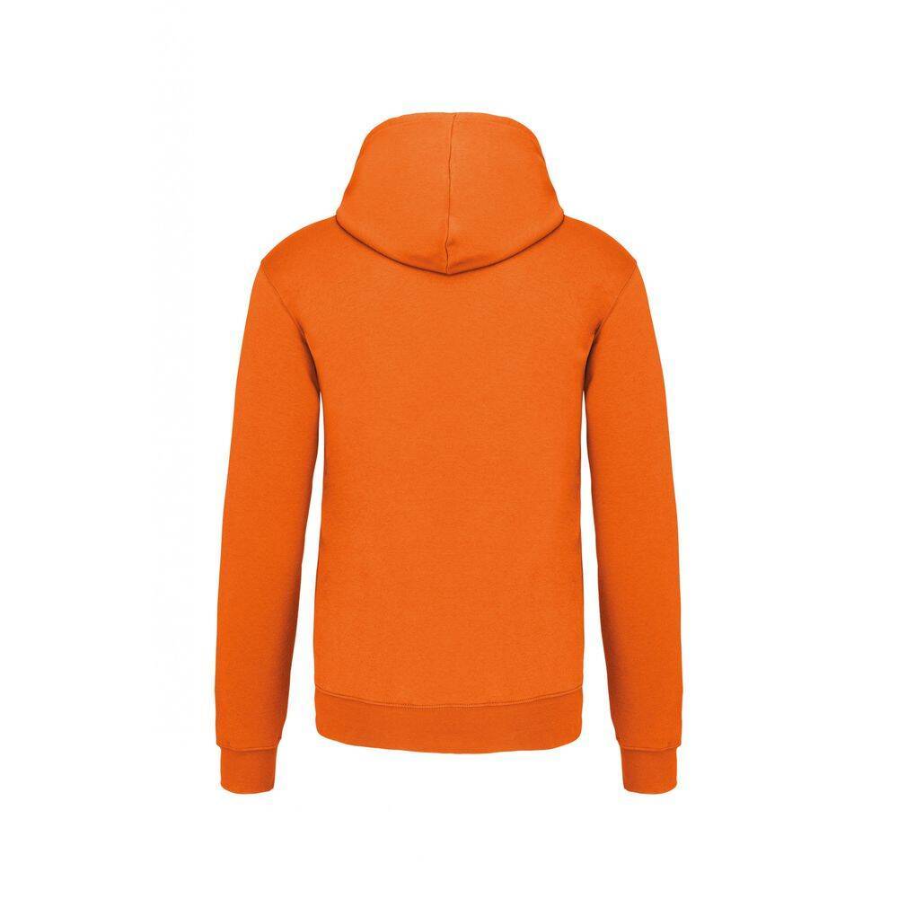 Sweat-shirt à capuche contrastée Kariban homme Orange / Blanc S-1