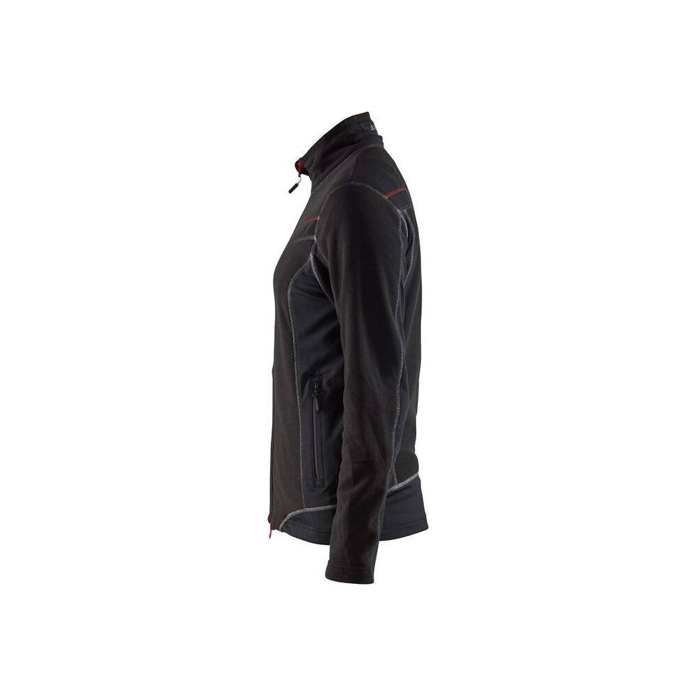 Veste micropolaire Femme Blaklader Noir / Rouge S-3