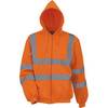Sweat-shirt de travail zippé à capuche Yoko haute visibilité Orange Fluo L