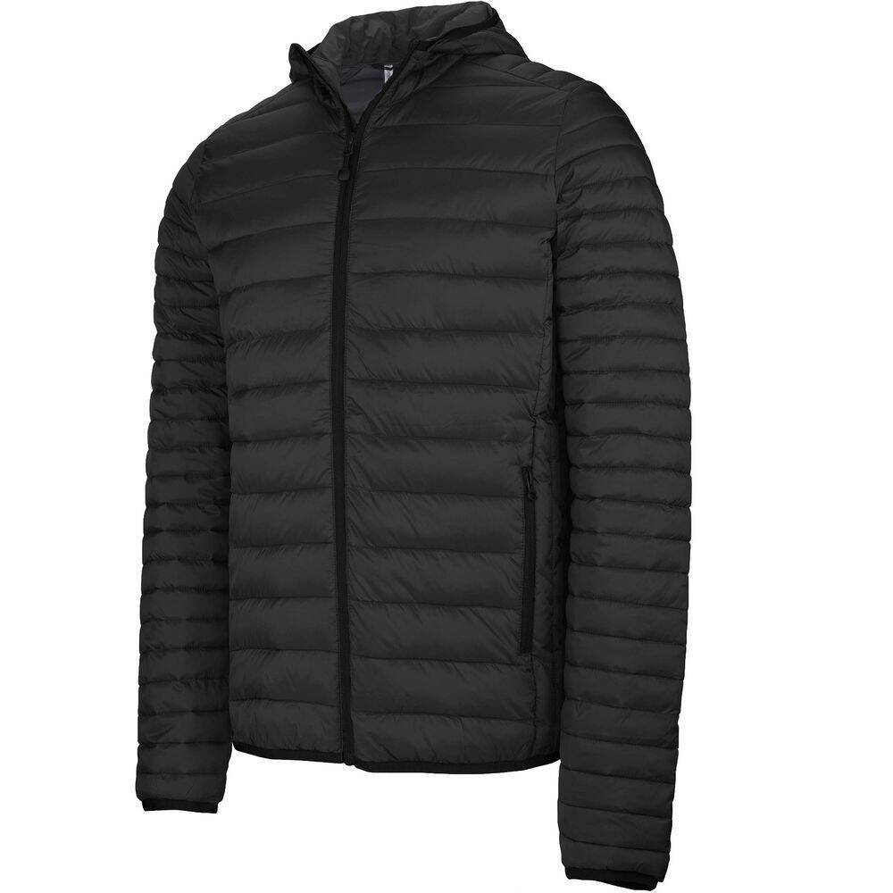 Doudoune légère à capuche homme Kariban Noir L-0