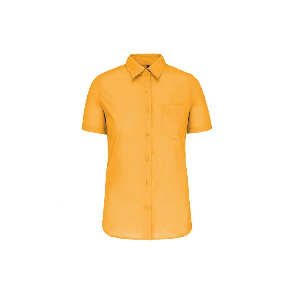 Chemise manches courtes femme Kariban Jaune XS-0