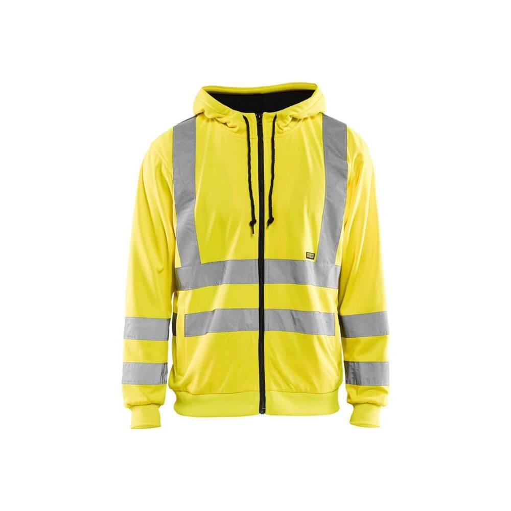 Sweat shirt à capuche haute visibilité Blaklader zippé 3346 Jaune XL-0