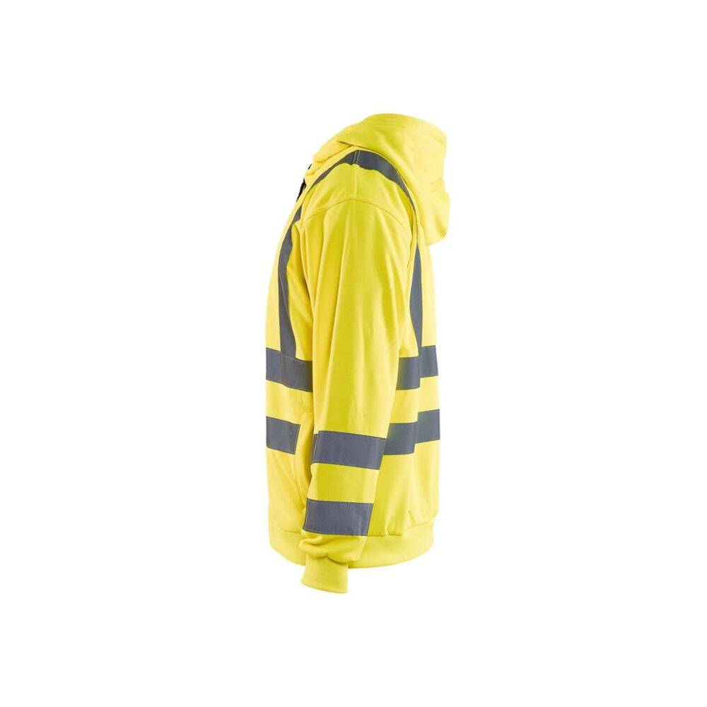 Sweat shirt à capuche haute visibilité Blaklader zippé 3346 Jaune XL-3